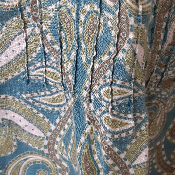 Paisley Linen Top Size 14 - Picture 3 of 8